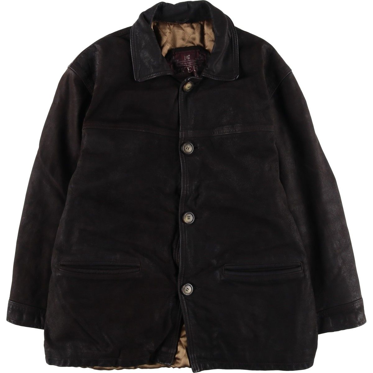 古着 BIKER'S 中綿入り レザージャケット フランス製 メンズL相当/eaa610302 古着 BIKER'S 中綿入り レザージャケット フランス製 メンズL相当