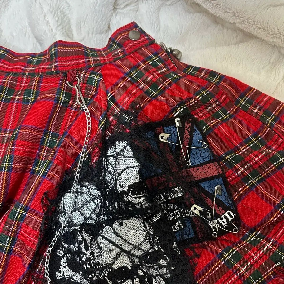 mad punks マッドパンク タータンチェック スカート レイヤード - メルカリ