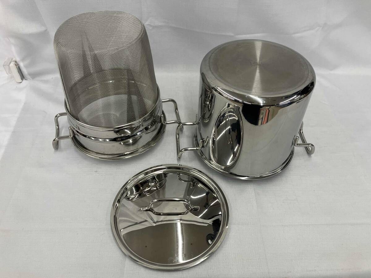 ジオプロダクト 両手鍋 パスタポット 使用感あり