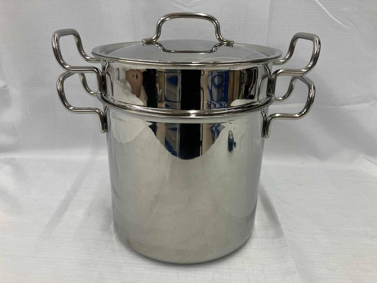 ジオプロダクト 両手鍋 パスタポット 使用感あり