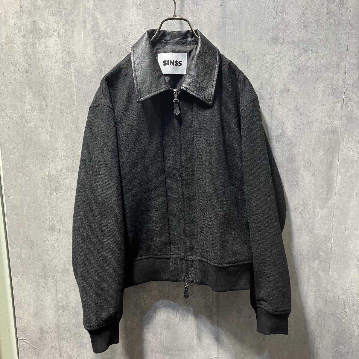 SINSS Tweed short blouson サイズS ブラック系 シンス ブルゾン 