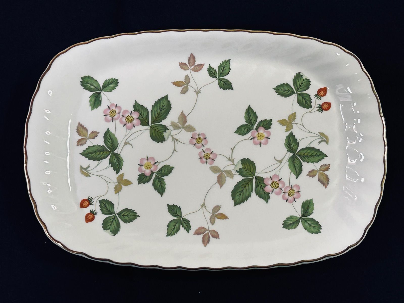 3枚セット ウェッジウッド WEDGWOOD ワイルドストロベリー スパイラル