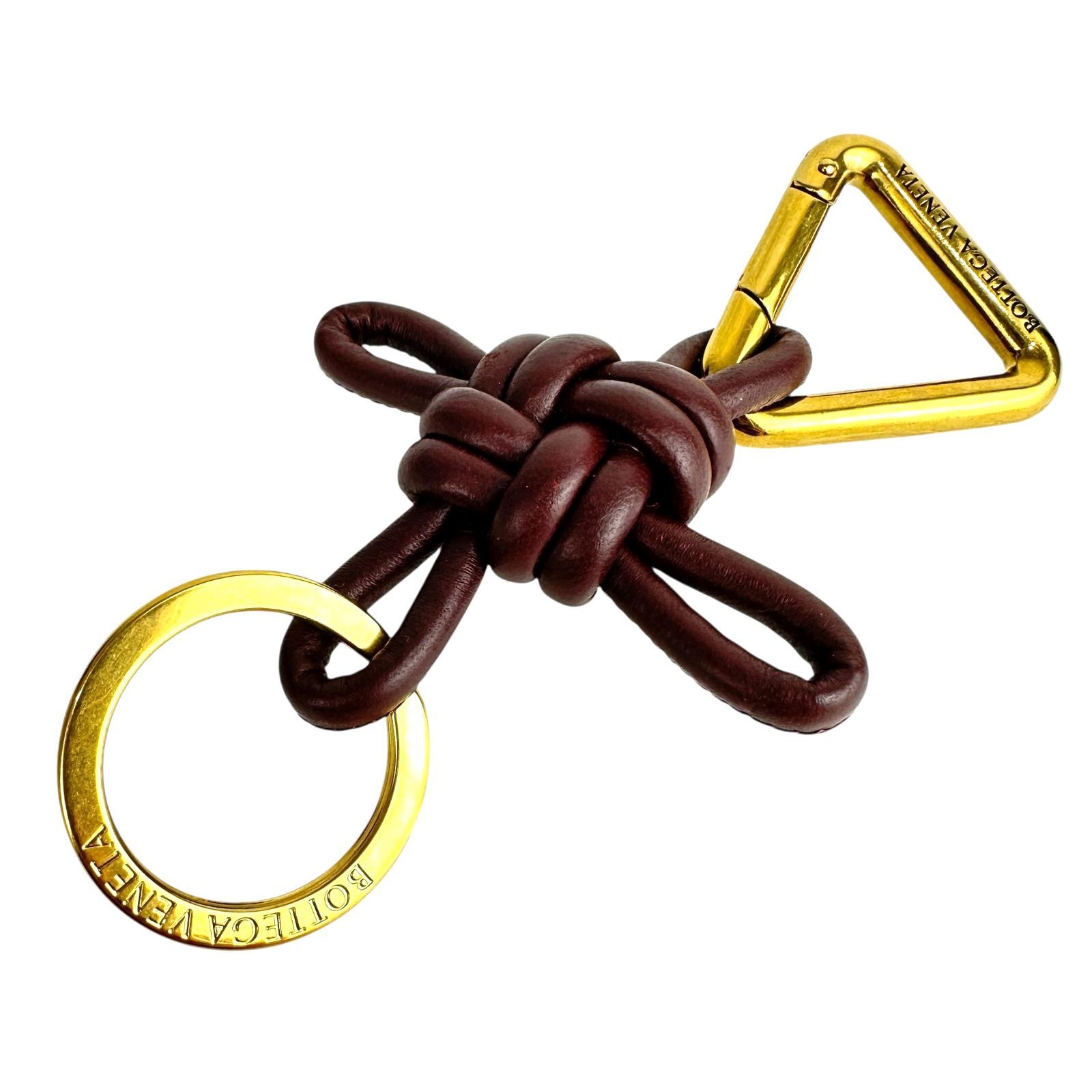 BOTTEGA VENETA】ボッテガ・ヴェネタ トライアングル キーリング