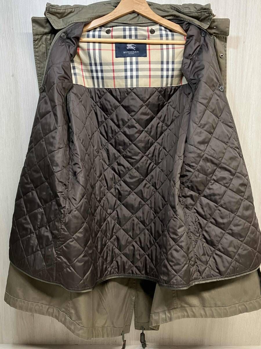 BURBERRY LONDON モッズコート ライナー フード 付き バーバリー