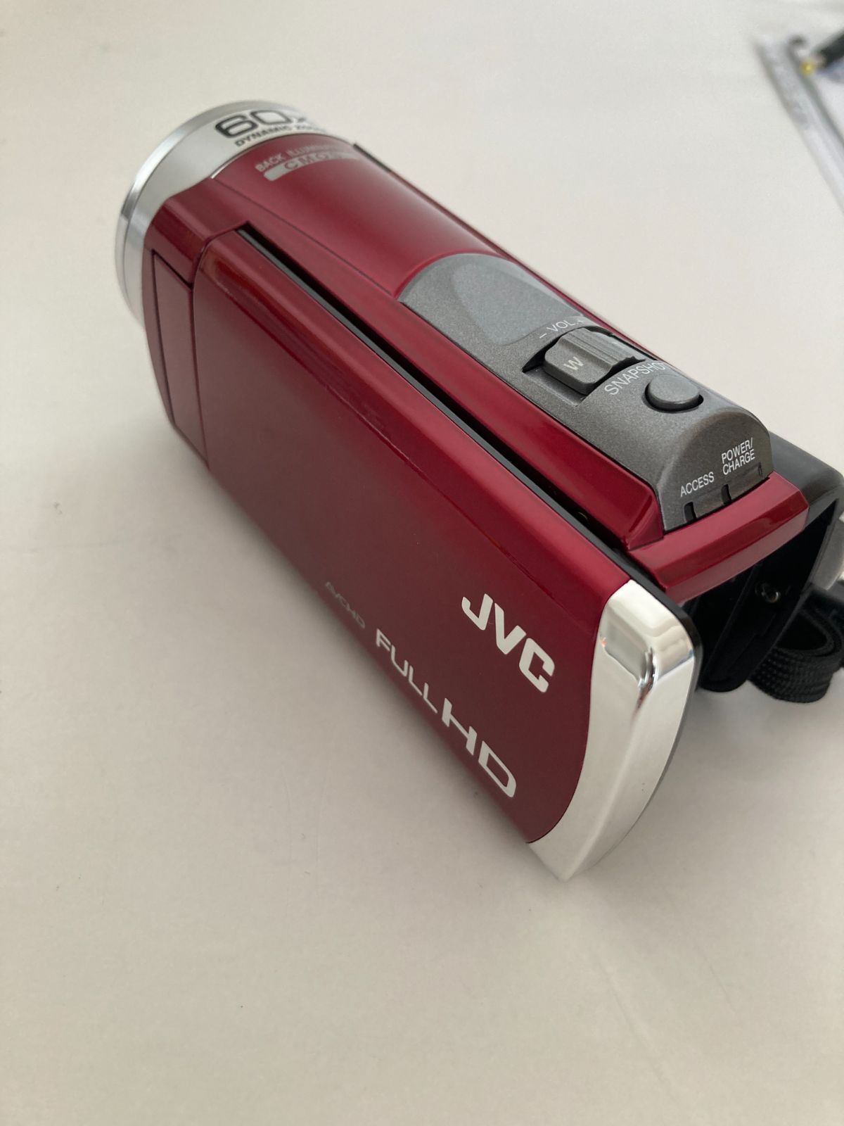 状態良 JVC Everio GZ-E780 フルHD ビデオカメラ レッド GZ-E780-R