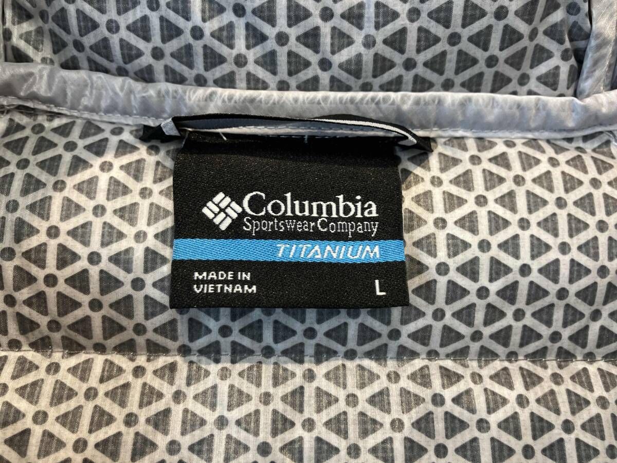 Columbiaコロンビア ダウンジャケット 224 WE8937 TITANIUM 白 Lサイズ