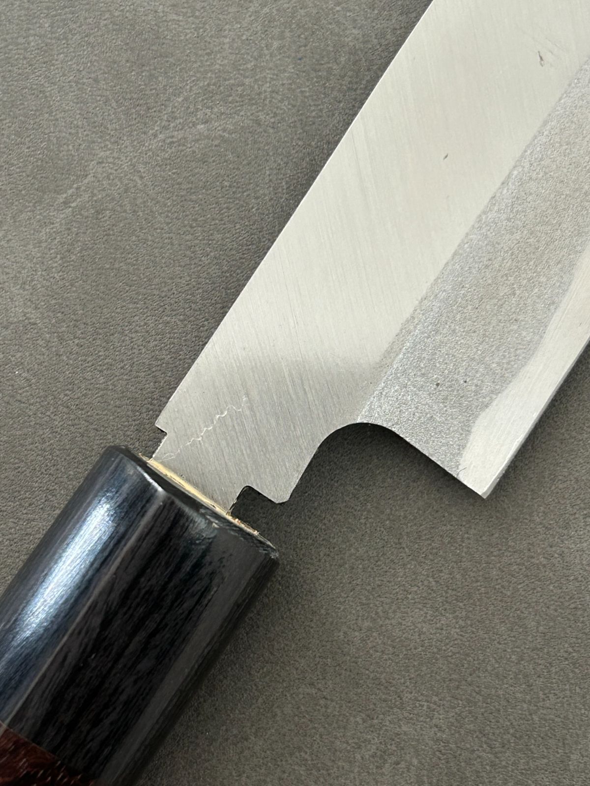 訳あり】 包丁 刺身包丁 柳刃包丁 安来鋼青紙2号 270mm 紫檀シノギ柄