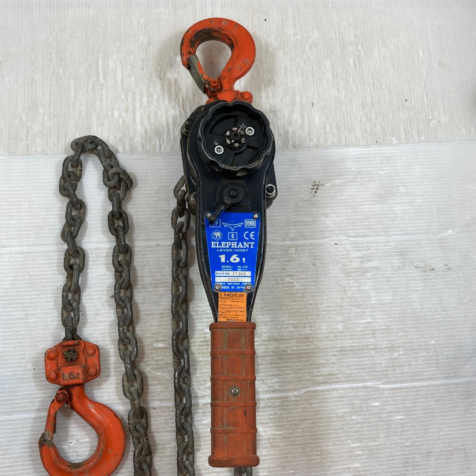  κκ エレファント 工具関連用品 レバーブロック YA-160 オレンジ その他 バイス クランプ