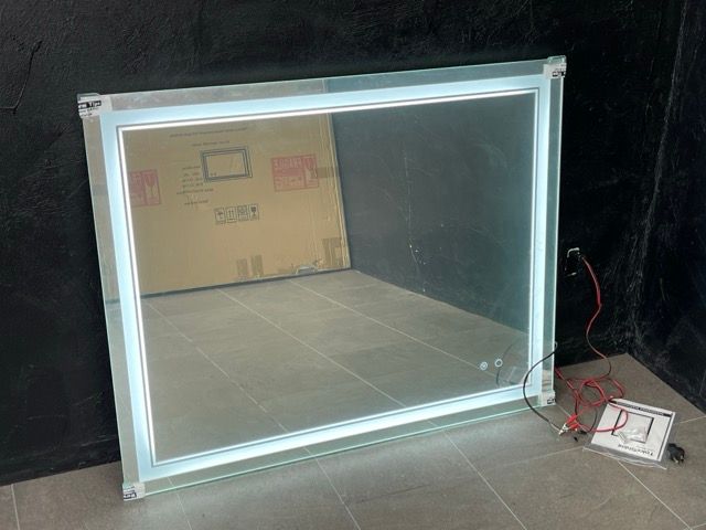 ♥ LEDミラー TokeShimi W 100 H 80 D 4 cm 大型 女優ミラー 洗面台 化粧鏡 好きな所に設置しやすい形状設計 |70139