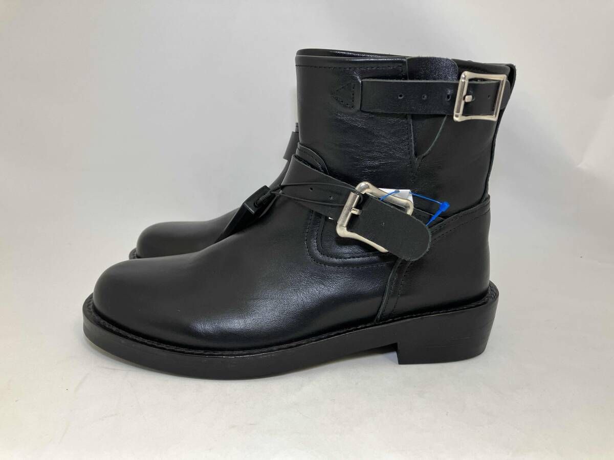 Adam et Rope アダムエロペ ショートエンジニアブーツ レザー 黒