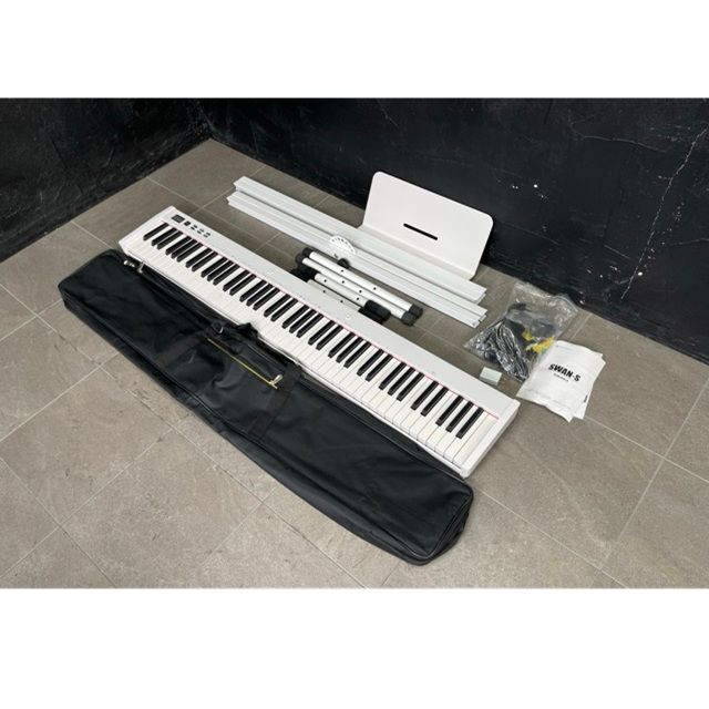 楽器・機材 超美品 NIKOMAKU SWAN-S 88鍵盤 電子ピアノ ホワイト 