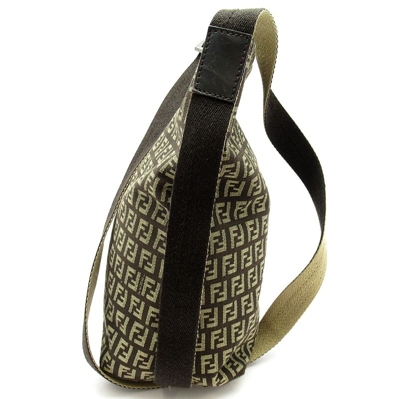 フェンディ ズッキーノ ショルダーバッグ 8BR318 キャンバス/レザー