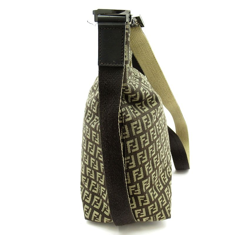 フェンディ ズッキーノ ショルダーバッグ 8BR318 キャンバス/レザー