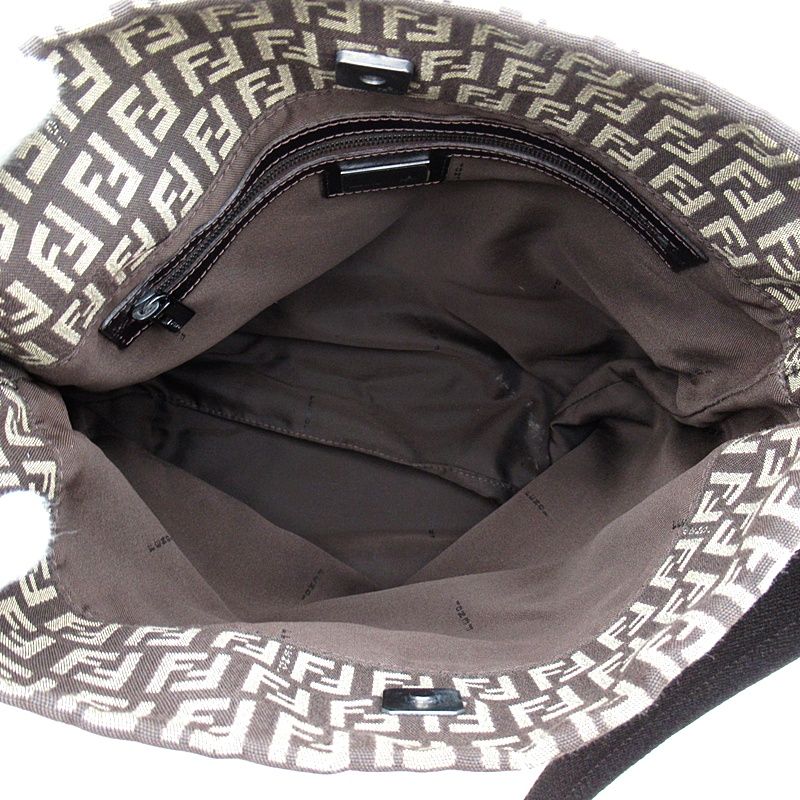 フェンディ ズッキーノ ショルダーバッグ 8BR318 キャンバス/レザー