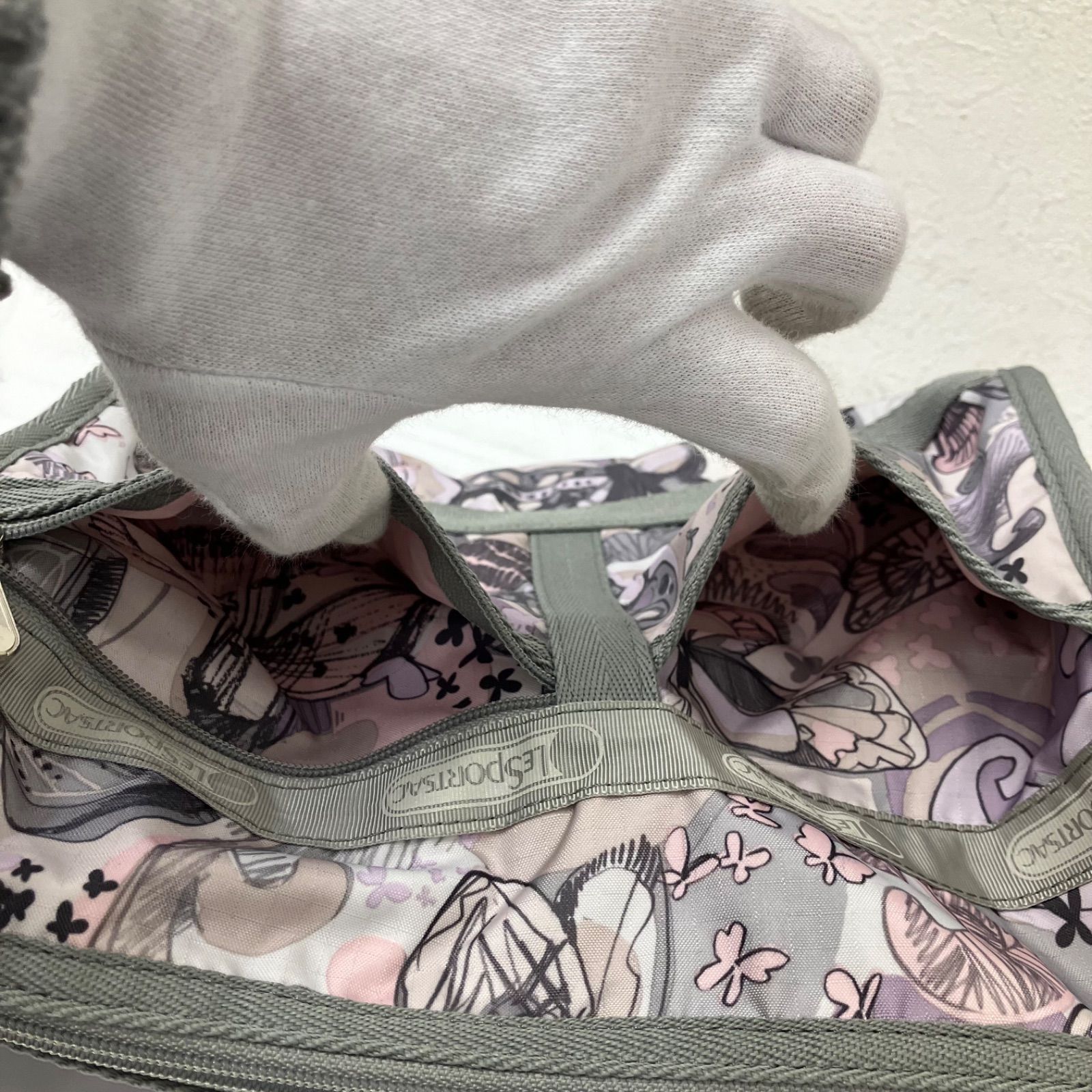 9196 LeSportsac レスポートサック ショルダーバッグ グレー