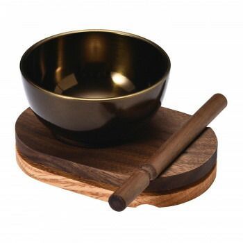 メロディー木製りんセット りん2 5寸 ウォールナット オーク 抹茶 59 d 3529 h 00095