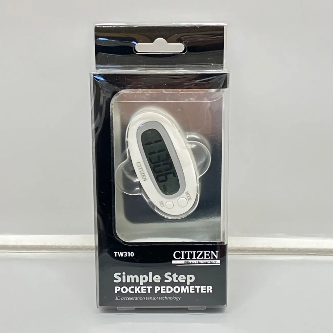 未使用品】CITIZEN シチズンデジタル歩数計 万歩計 ホワイト TW310