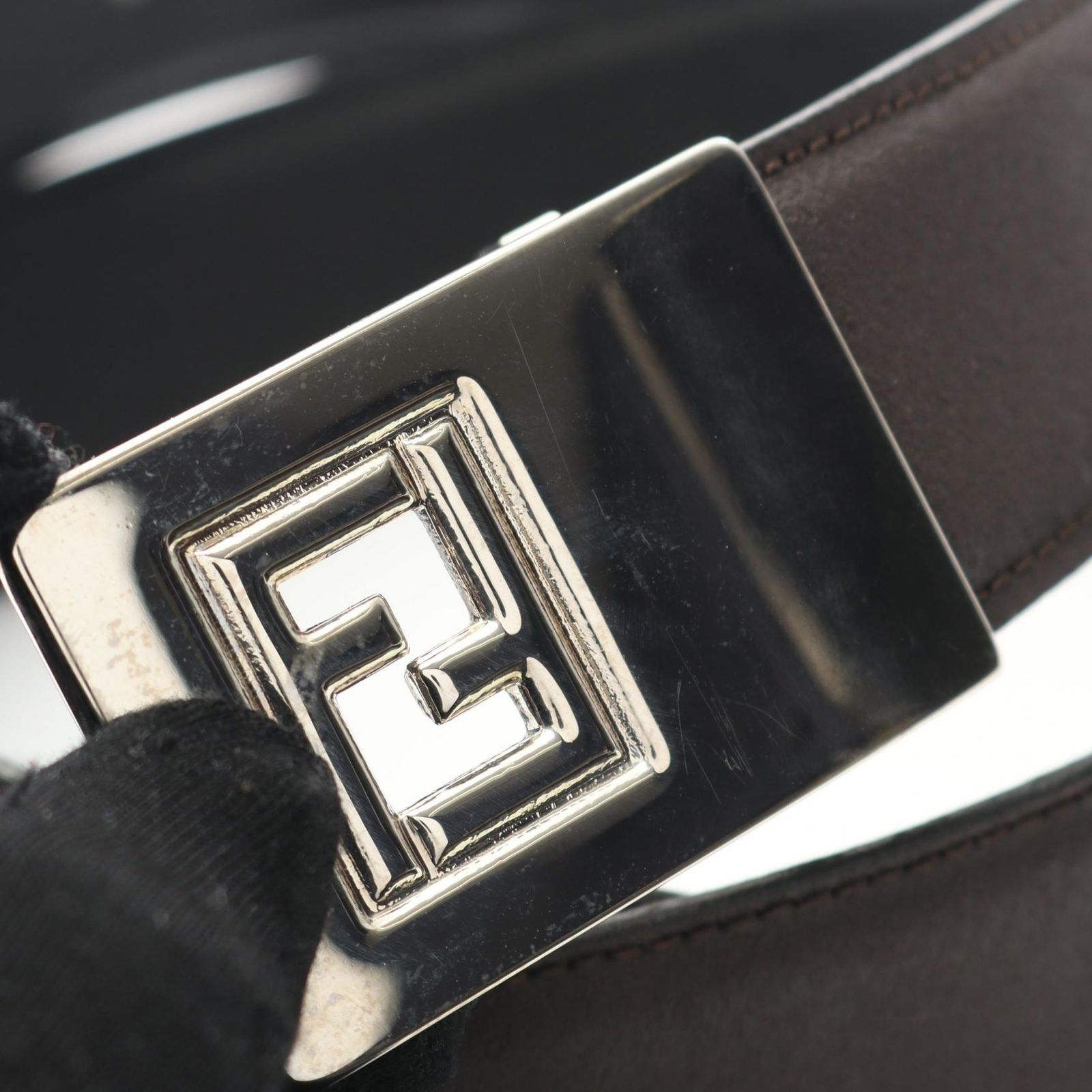 フェンディ FENDI ベルト FFロゴ レザー ベルト メンズ Used B 【公式 