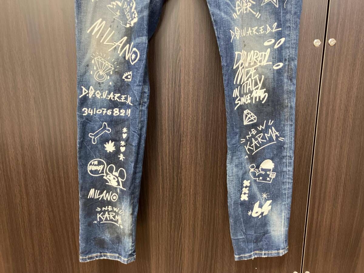 DSQUARED2/ジーンズ/S74LB1099 2022 Lサイズ DSQUARED2 ディースクエアード ボタンフライジーンズ