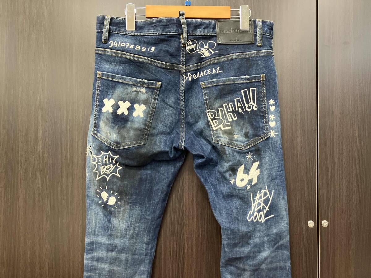 DSQUARED2/ジーンズ/S74LB1099 2022 Lサイズ DSQUARED2 ディースクエアード ボタンフライジーンズ