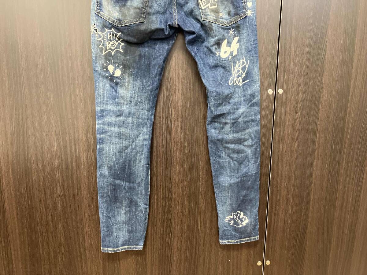 DSQUARED2/ジーンズ/S74LB1099 2022 Lサイズ DSQUARED2 ディースクエアード ボタンフライジーンズ