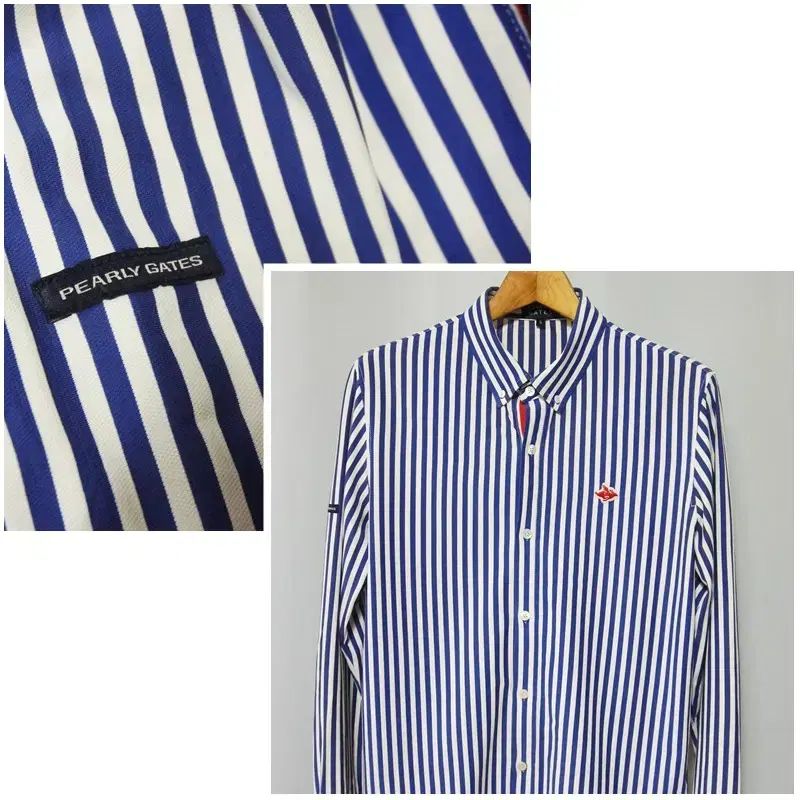 パーリーゲイツ ストライプ 機能性 ゴルフシャツ メンズ95 - メルカリ