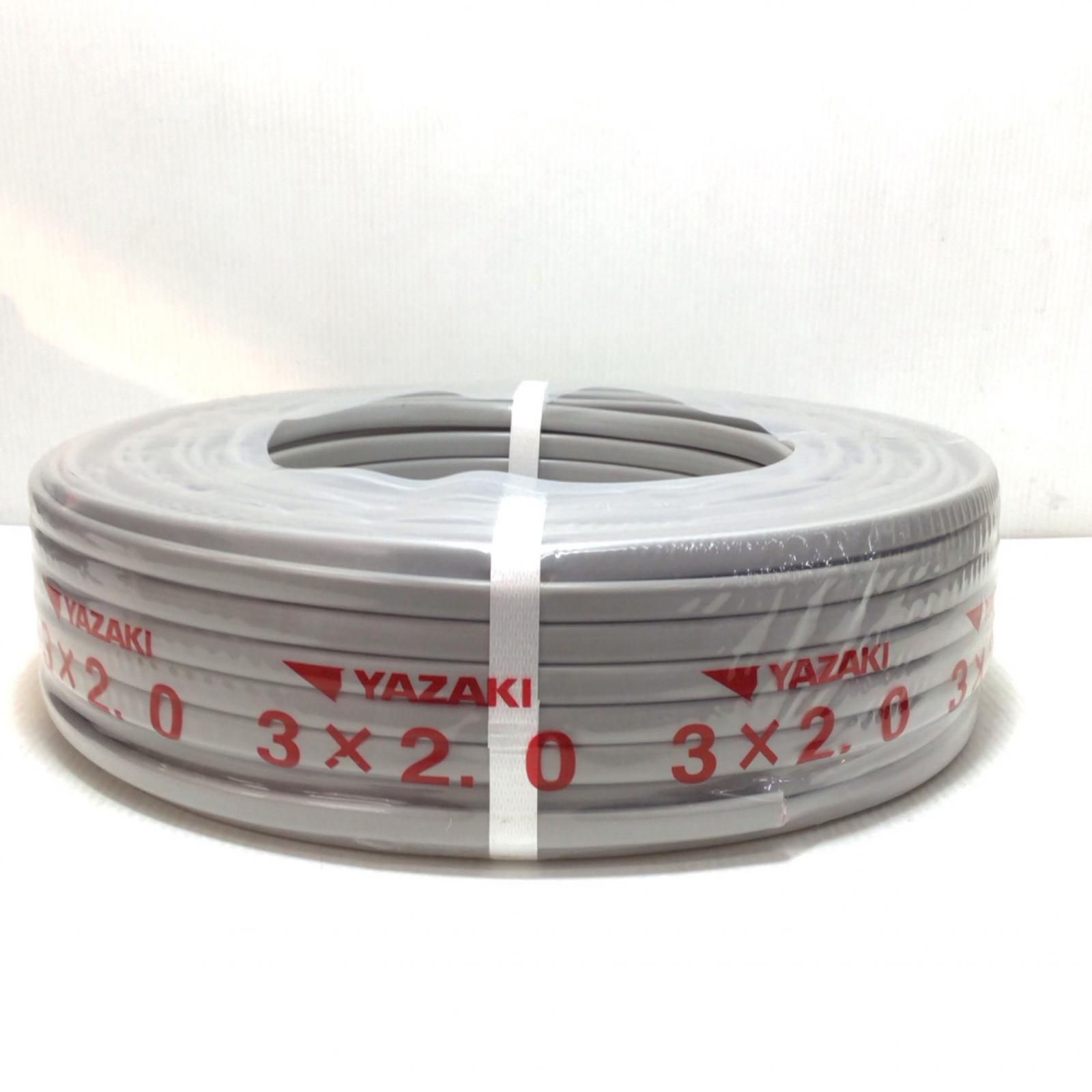  ΘΘYAZAKI VVFケーブル ♥品 S 3芯 2.0 mm×100 m 電設資材 材料 資材