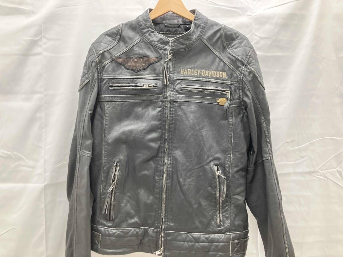 HARLEY DAVIDSON シングルライダース 表記サイズM ブラック 【公式通販】