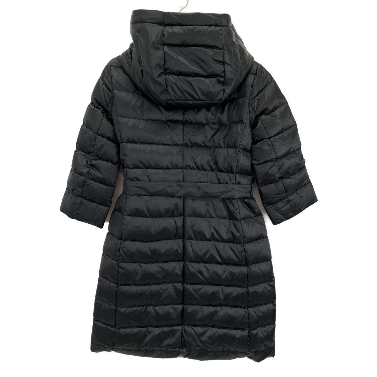 S MaxMara エスマックスマーラ ﾀﾞｰｸﾈｲﾋﾞｰ×ﾍﾞｰｼﾞｭ ﾍﾞﾙﾄ付きﾘﾊﾞｰｼﾌﾞﾙ