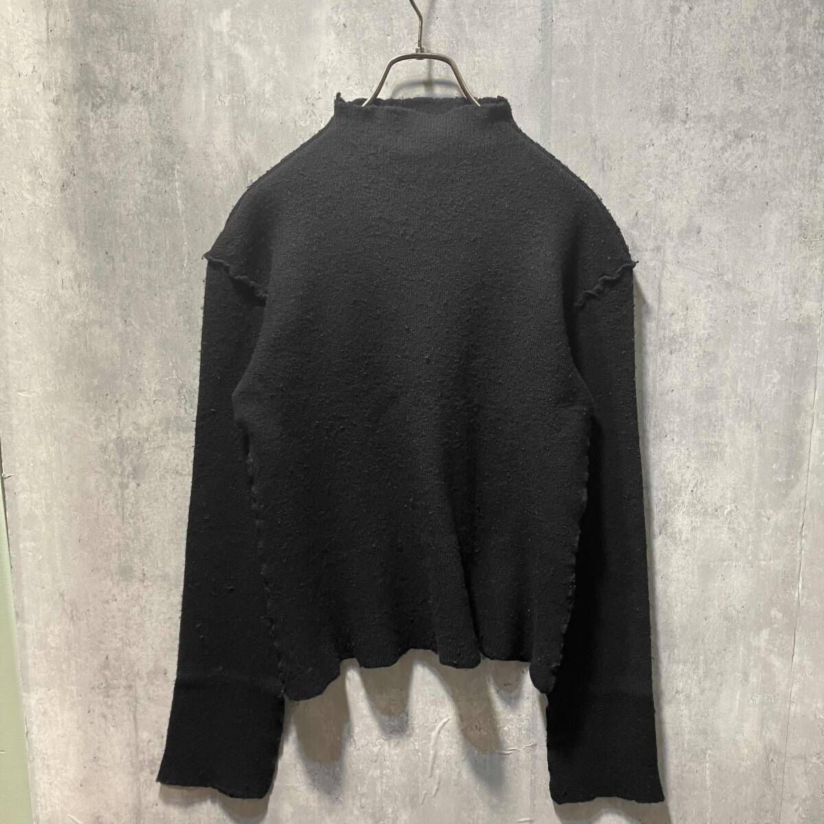 92aw TRICOT COMME des GARCONS インサイドアウトニット ブラック TN