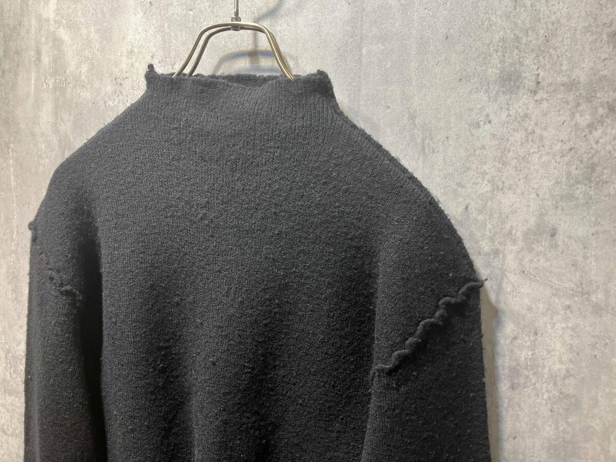 92aw TRICOT COMME des GARCONS インサイドアウトニット ブラック TN