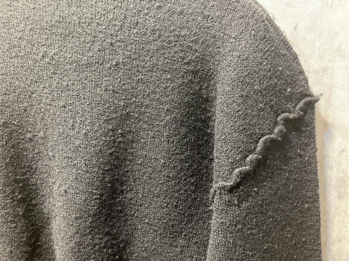 92aw TRICOT COMME des GARCONS インサイドアウトニット ブラック TN