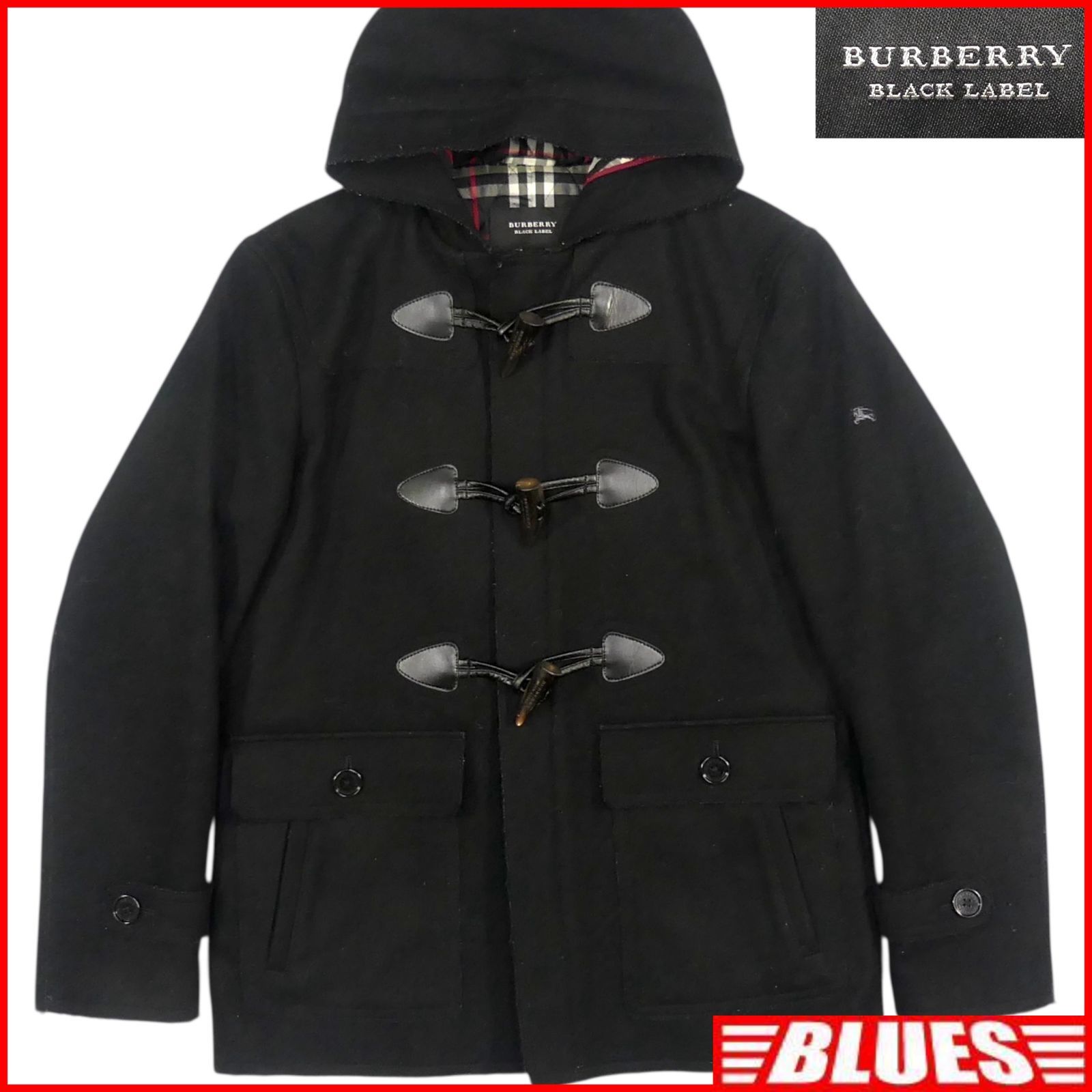 BURBERRY BLACK LABEL バーバリー ブラックレーベル ダッフルコート L 