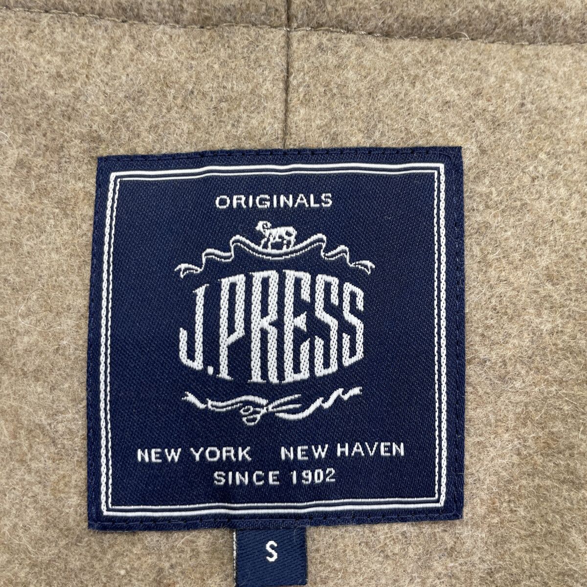 J.PRESS ジェイプレス 23AW ﾍﾞｰｼﾞｭ ｳｰﾙ ﾀﾞｯﾌﾙｺｰﾄ S - メルカリ