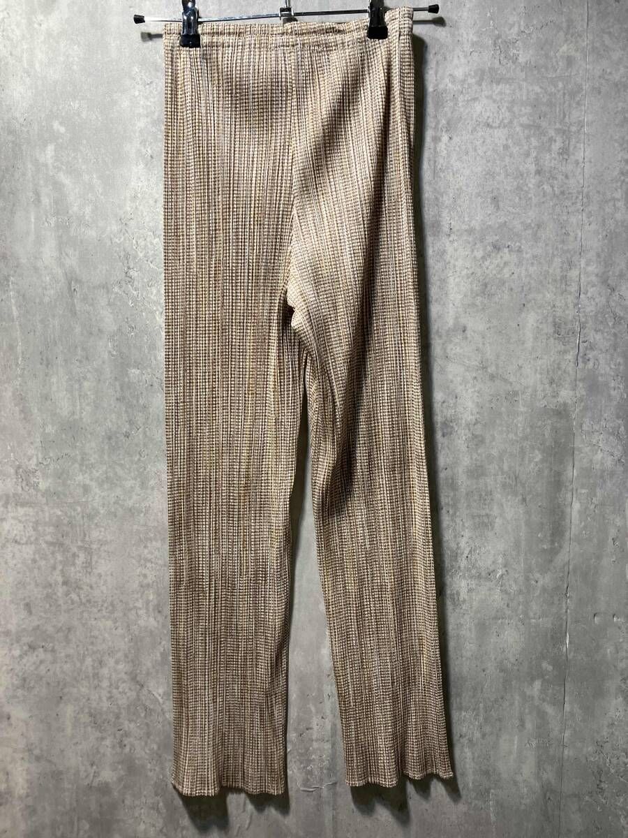 97aw PLEATS PLEASE archive pleats pants チェックプリーツパンツ