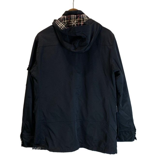 BURBERRY BLACK LABEL ナイロンジャケット ハイネック フルジップ 無地