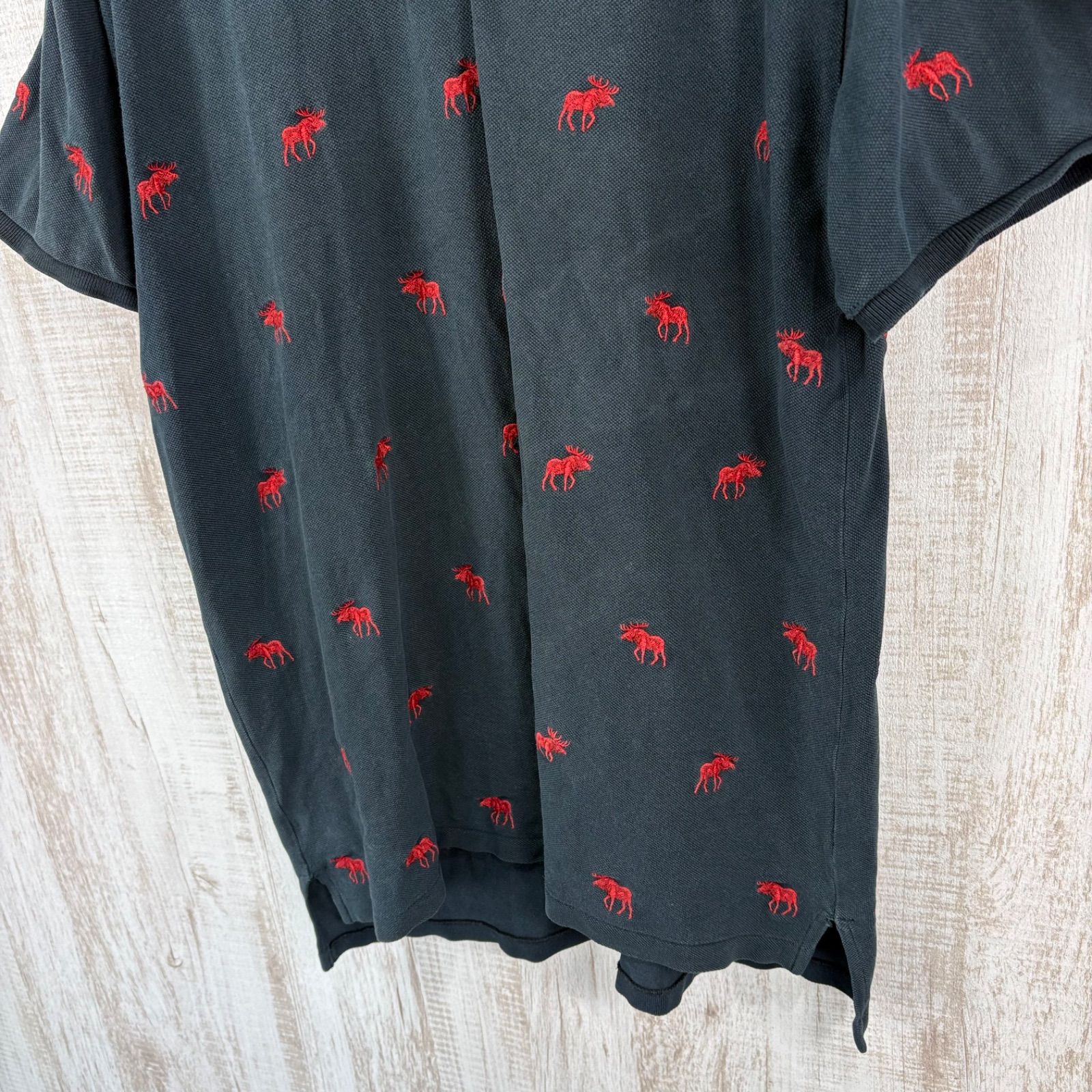 90s Polo by Ralph Lauren ポロバイラルフローレン 刺繍総柄 鹿の子