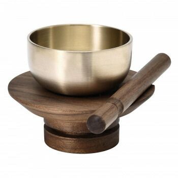 涼月 木製りん台セット 丸型 りん1 8寸 ウォールナット 59 e 55 hd 100092