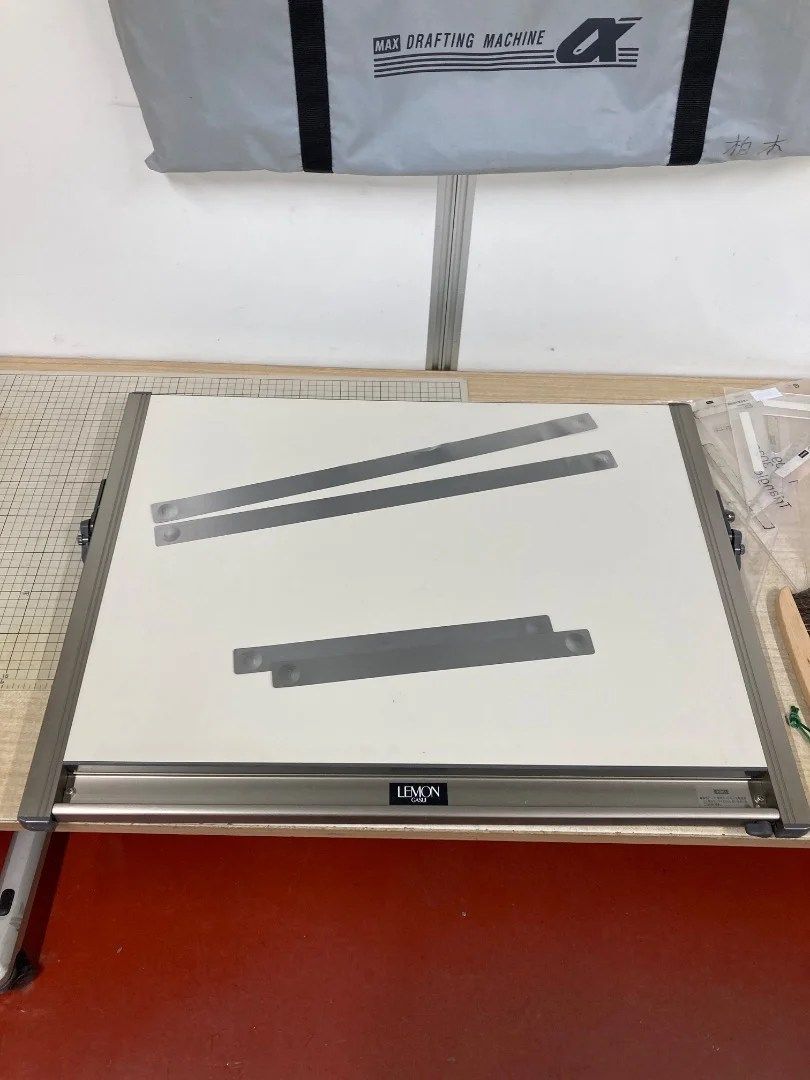 マックス 製図板 平行定規 その他 定規 電卓 ブラシ セット