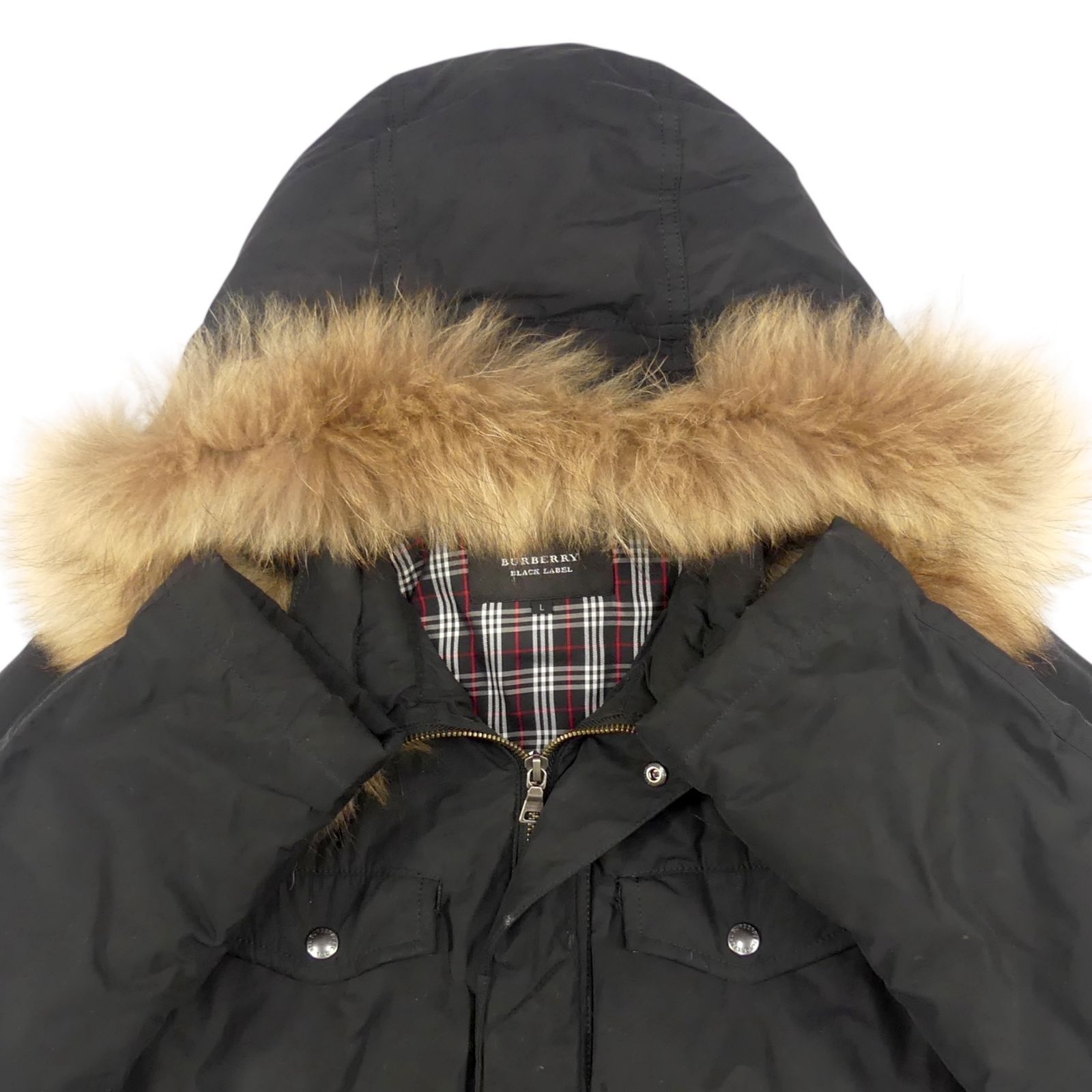 BURBERRY BLACK LABEL バーバリーブラックレーベル ダウンジャケット L 