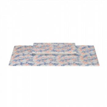 セラミックステージ 有田焼 角型 雅桜|ブルー z 2072