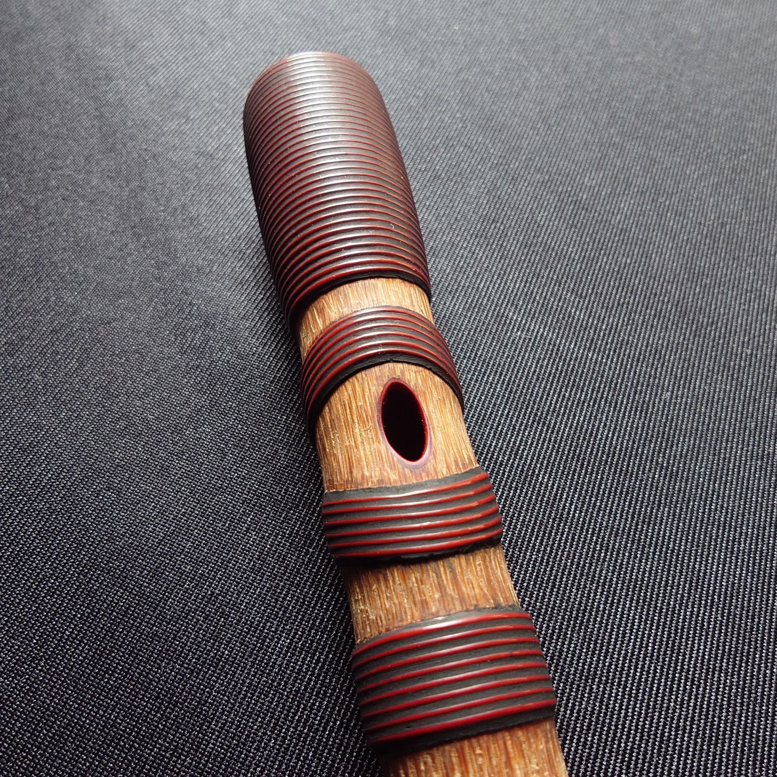 篳篥】新管 煤竹 本漆 籐巻 桐箱付き／雅楽／神楽 - メルカリ