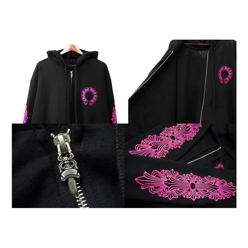 クロムハーツ CHROME HEARTS 【 SWTSHRT HD ZIP 】 袖 フローラル