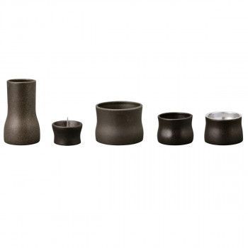 和華 五具足 美濃焼 鉄砂 32 r 100 v 700072