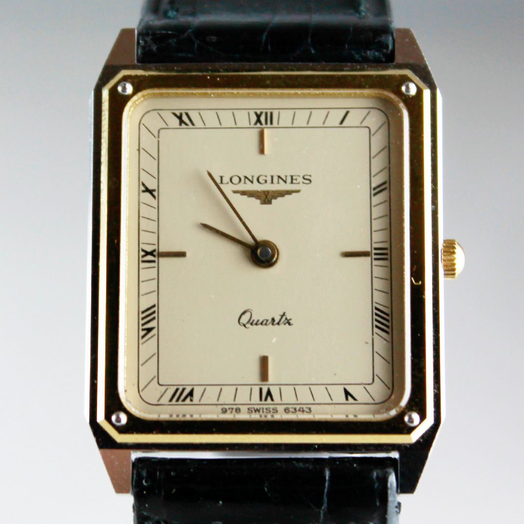 sa243 LONGINES ロンジン XL18 6343 978 レクタングル メンズ クオーツ