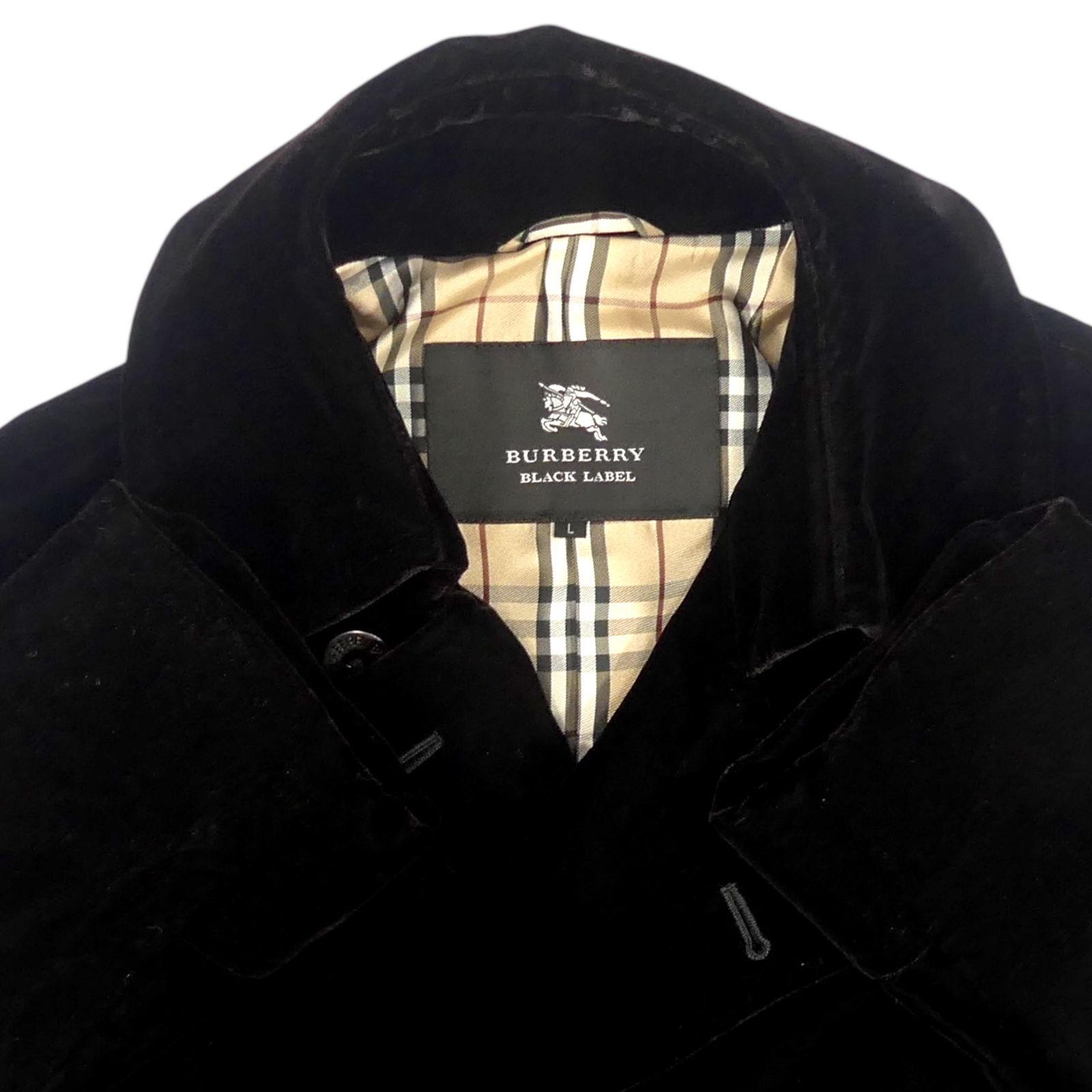 BURBERRY BLACK LABEL バーバリーブラックレーベル L トレンチコート P