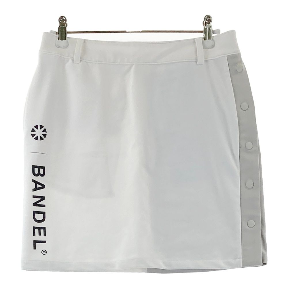 サイズ：2 BANDEL バンデル バイカラー ロゴ入りストレッチスカート