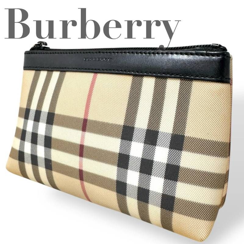 BURBERRY LONDON バーバリーロンドン☆ポーチ ノバチェック ベージュ