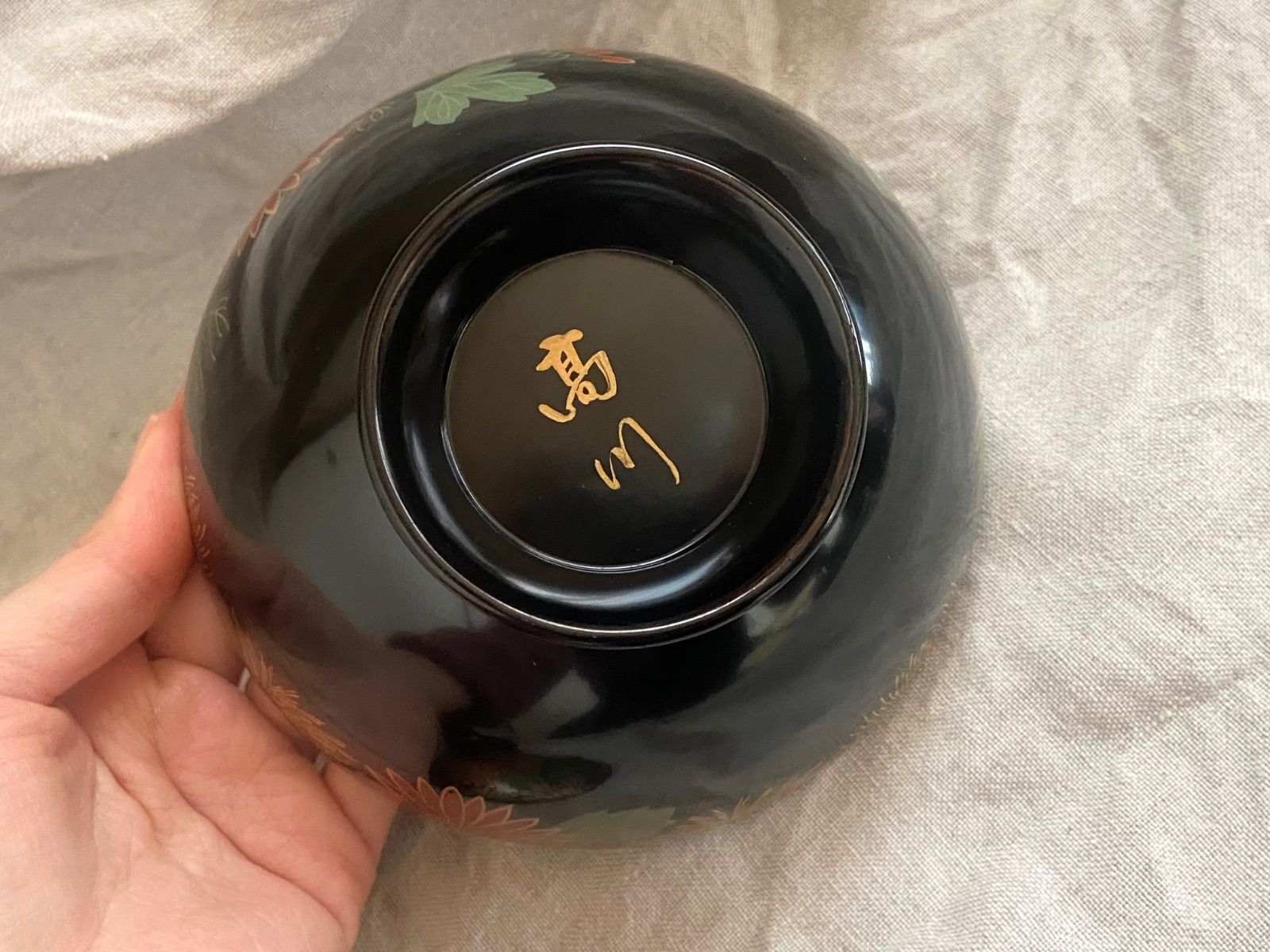 輪島塗 菊詰沈金花蒔絵 蓋付椀 2客 / 懐石椀・吸物椀・雑煮椀 - メルカリ