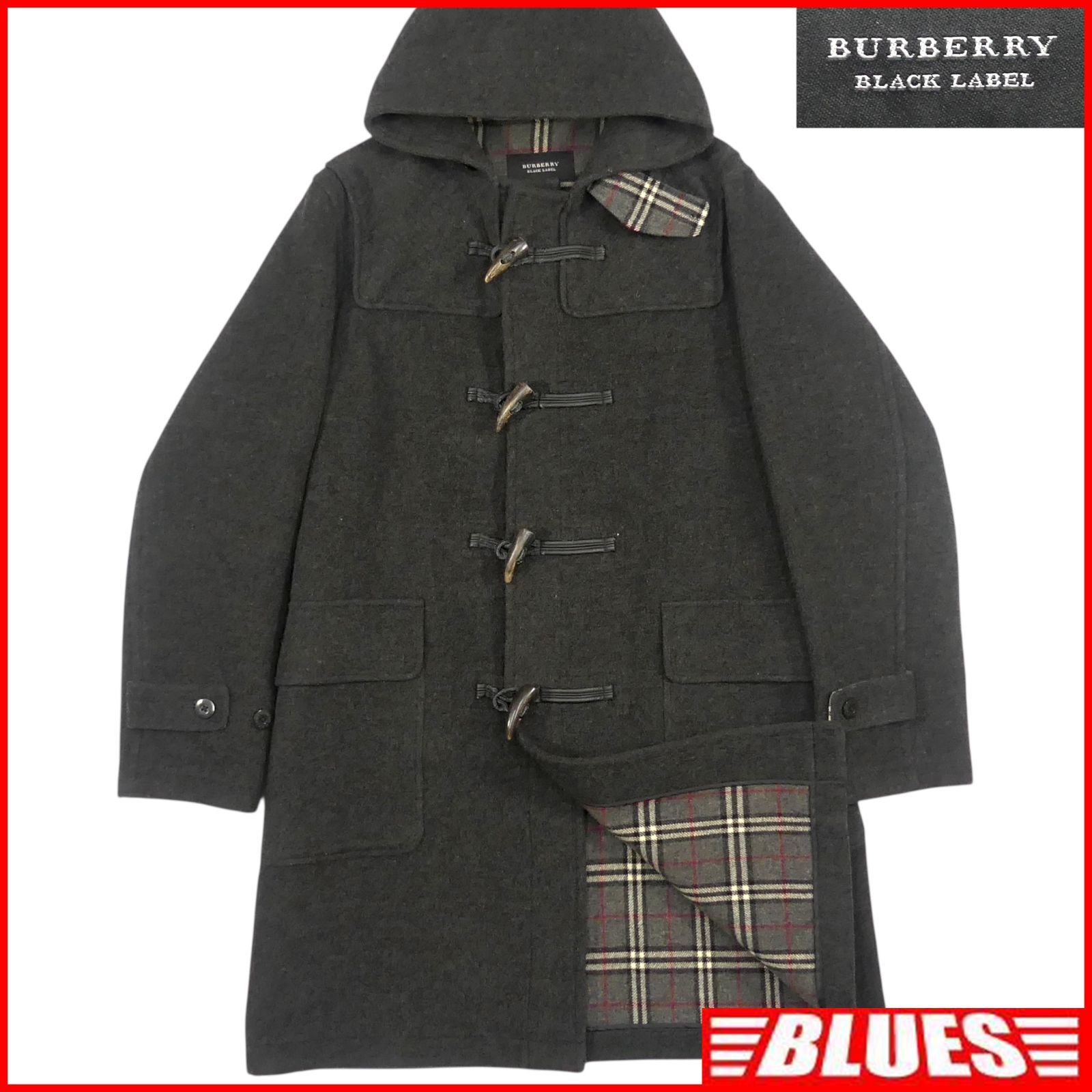BURBERRY BLACK LABEL バーバリー ブラックレーベル ダッフルコート L